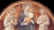 GOZZOLI, Benozzo Madonna and Child between St Francis and St Bernardine of Siena dfg Sweden oil painting reproduction
